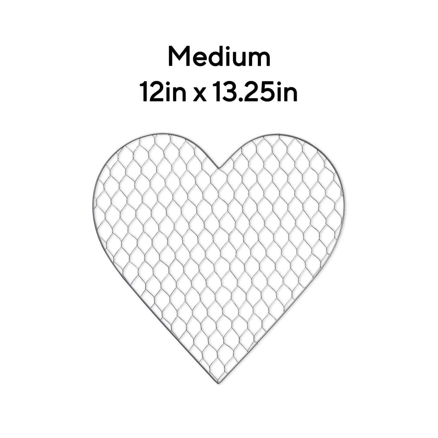 Heart Wire Net Wreath