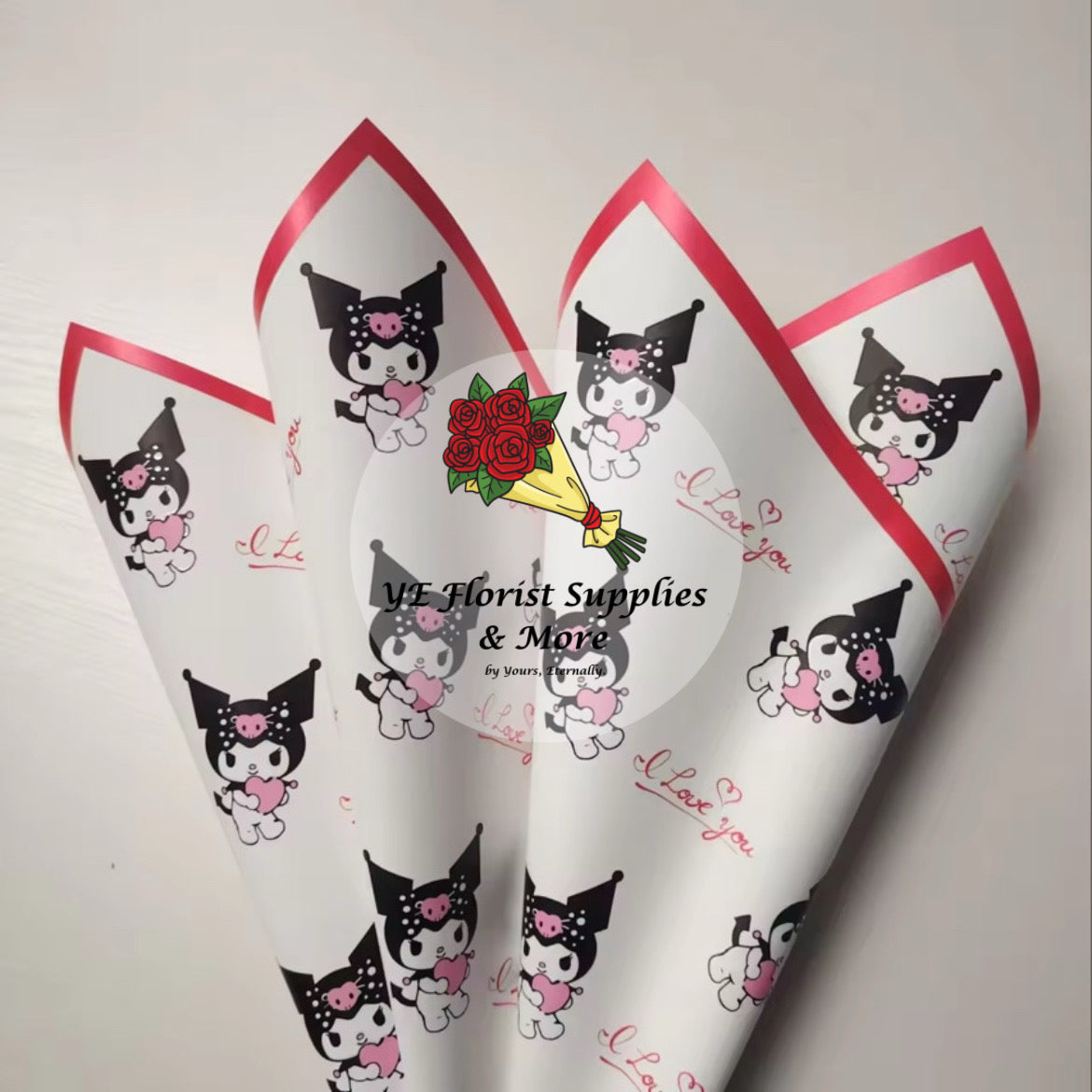 Kuromi "I Love You" Wrapping Paper