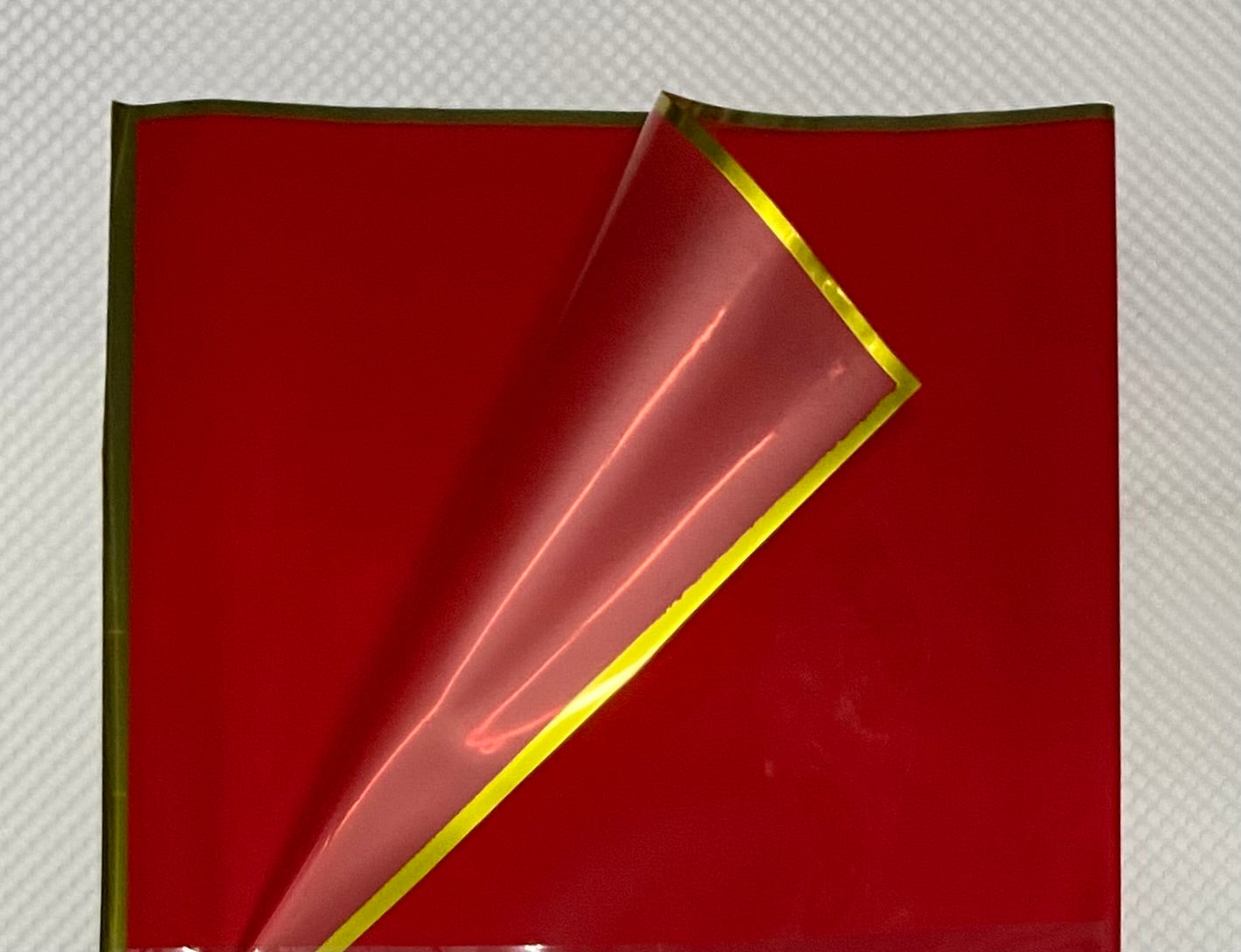 Gold chrome border glossy Wrapping Paper