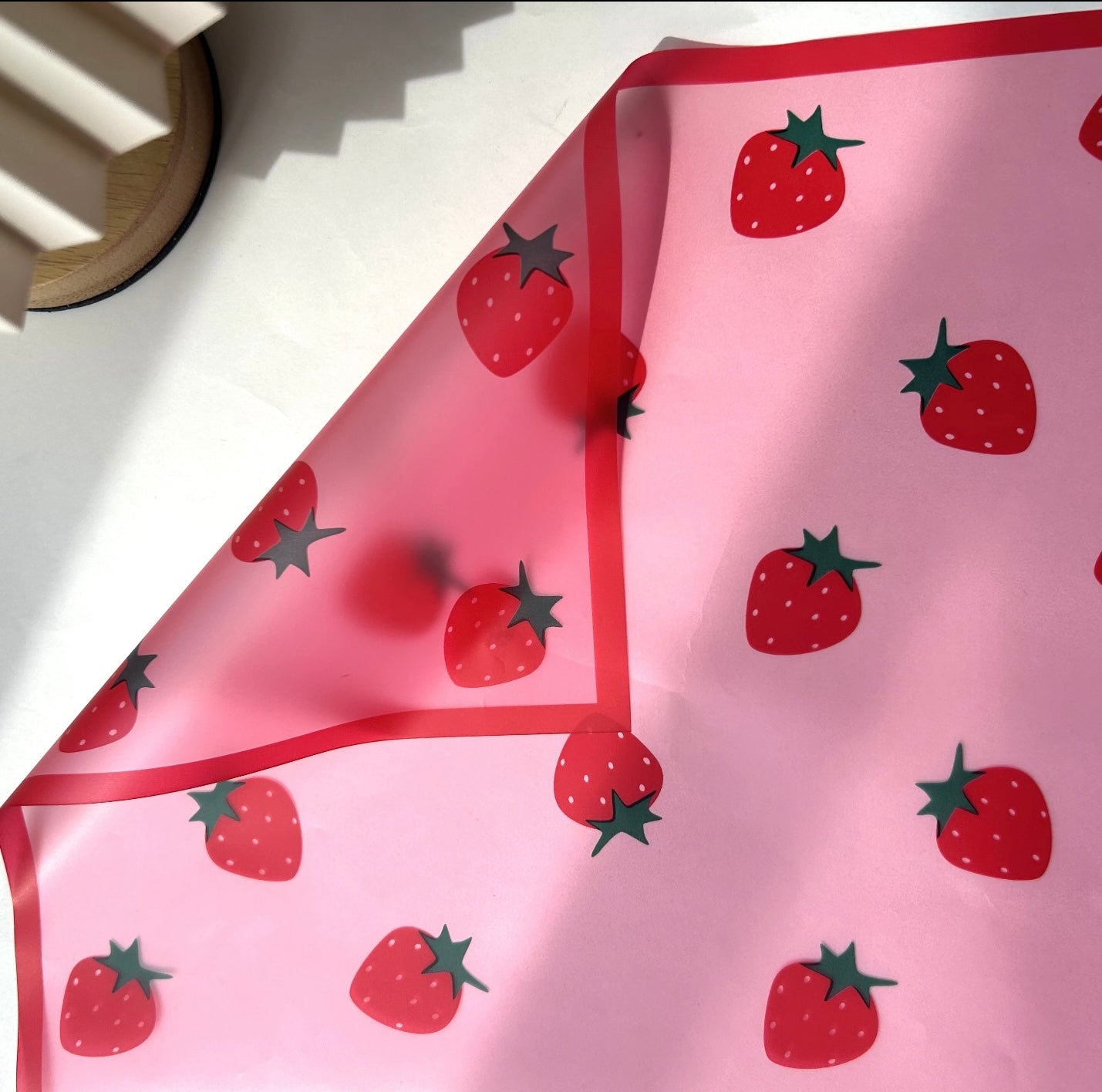 Strawberry Print Wrapping Paper