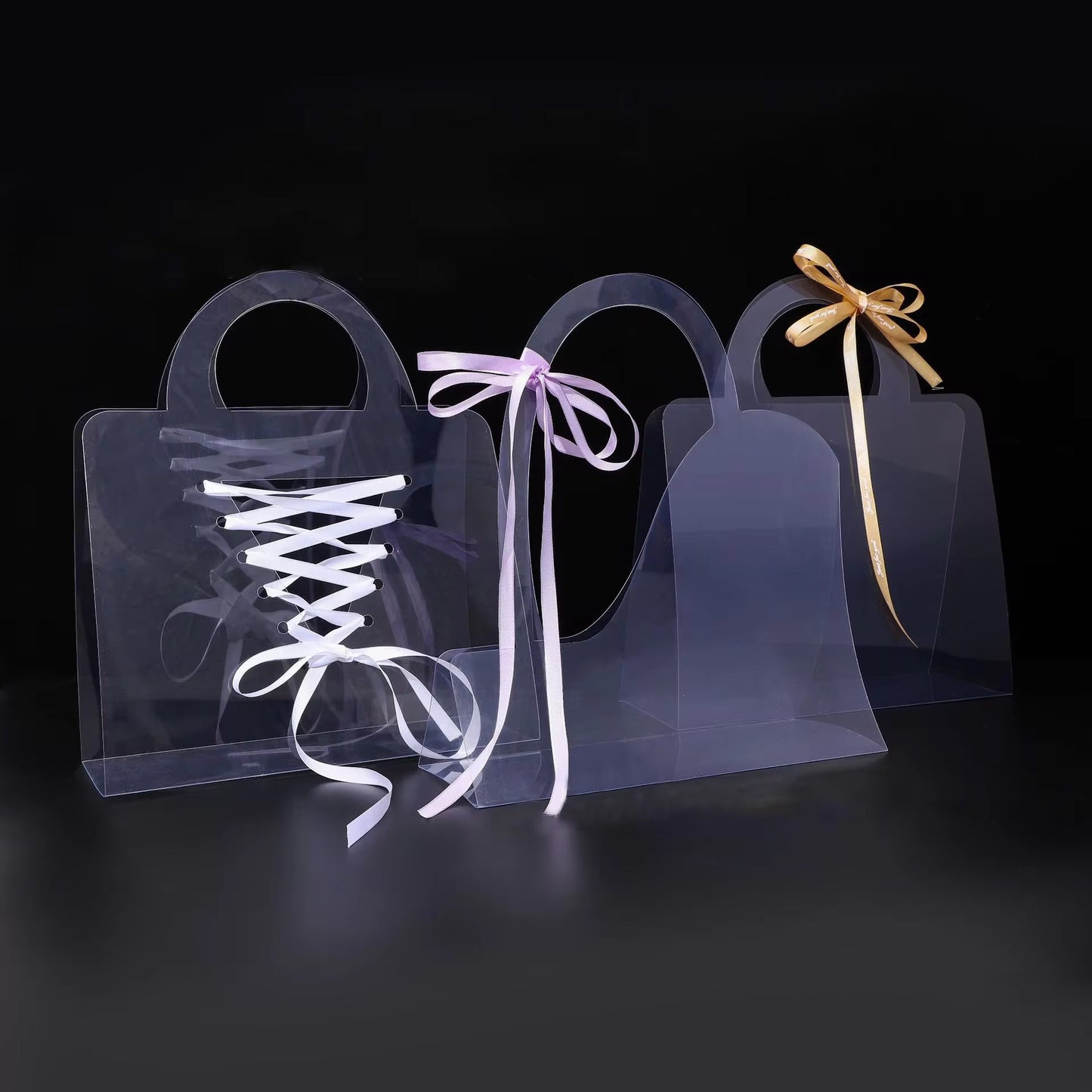 PVC Plastic Flower Purse