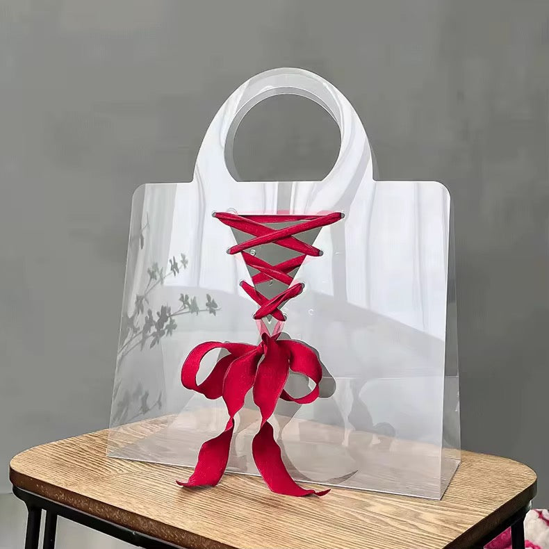 PVC Plastic Flower Purse