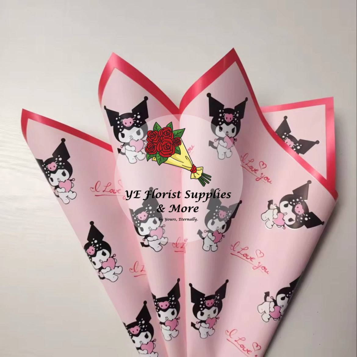 Kuromi "I Love You" Wrapping Paper