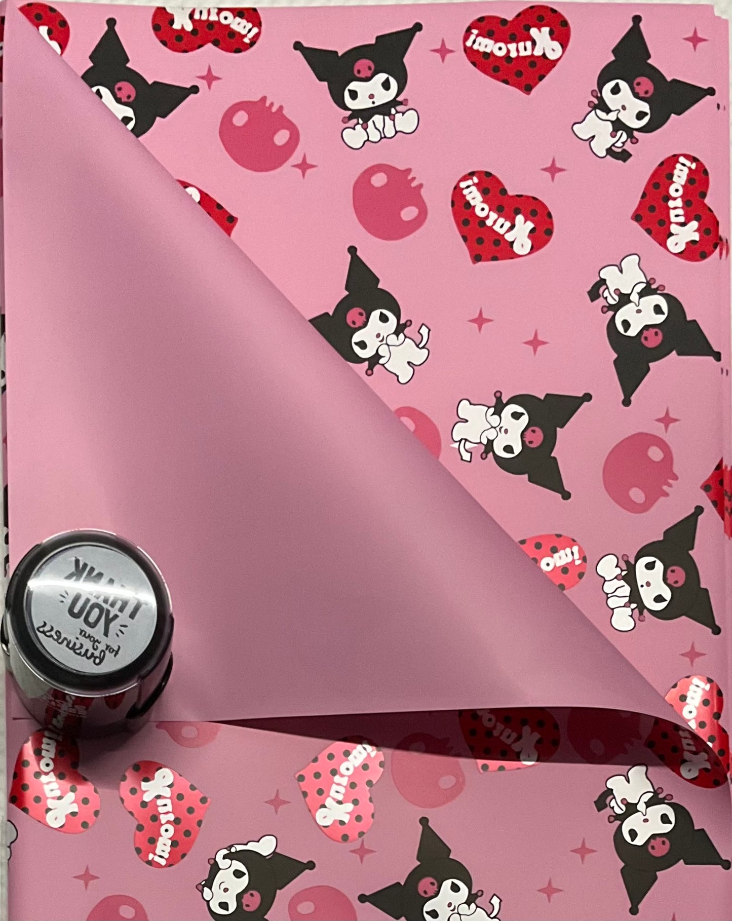 Kuromi Heart print Wrapping Paper