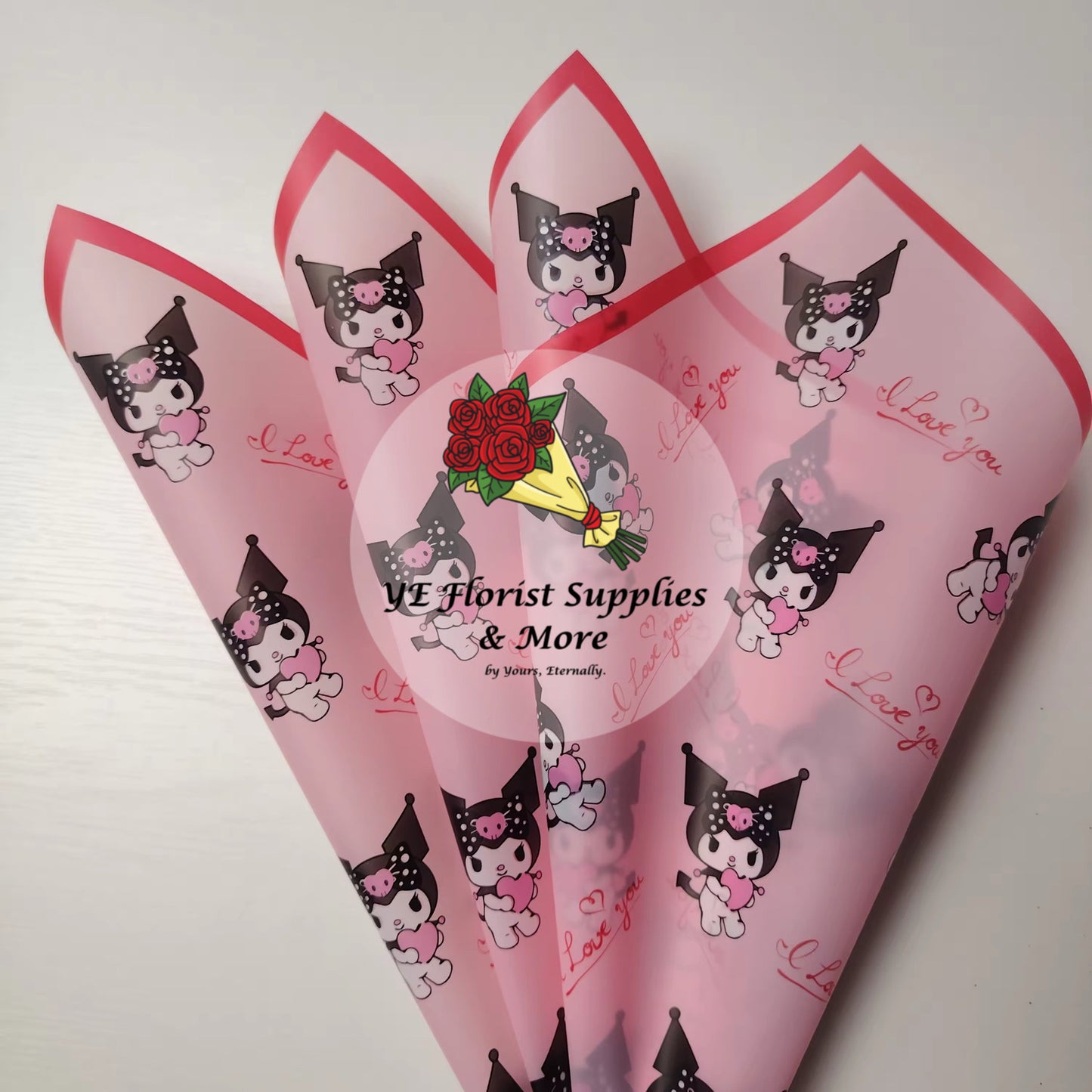 Kuromi "I Love You" Wrapping Paper