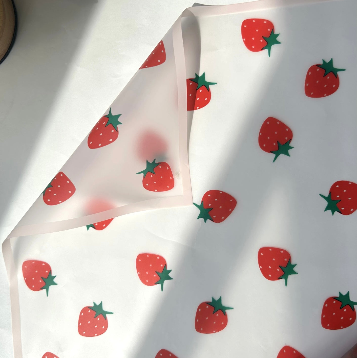 Strawberry Print Wrapping Paper