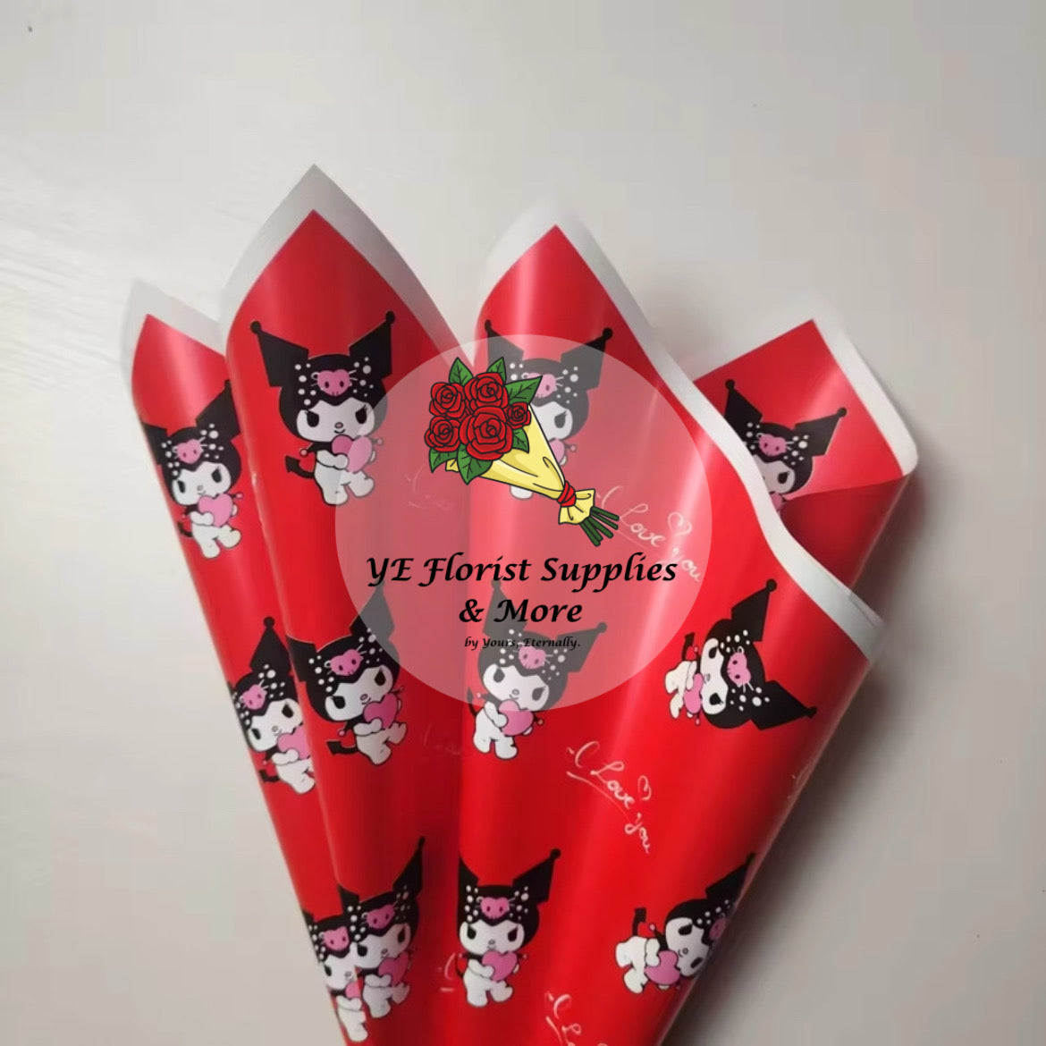 Kuromi "I Love You" Wrapping Paper