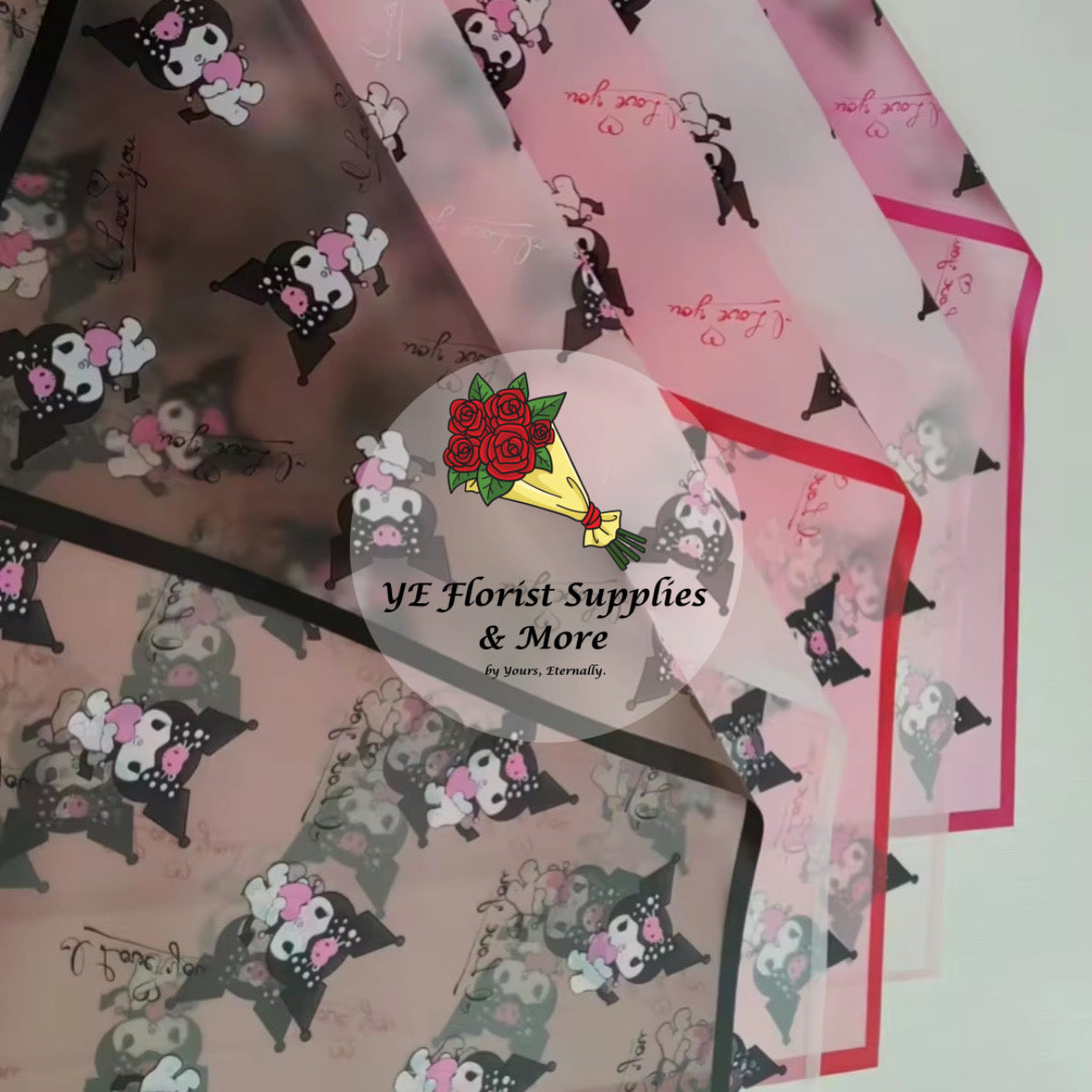 Kuromi "I Love You" Wrapping Paper