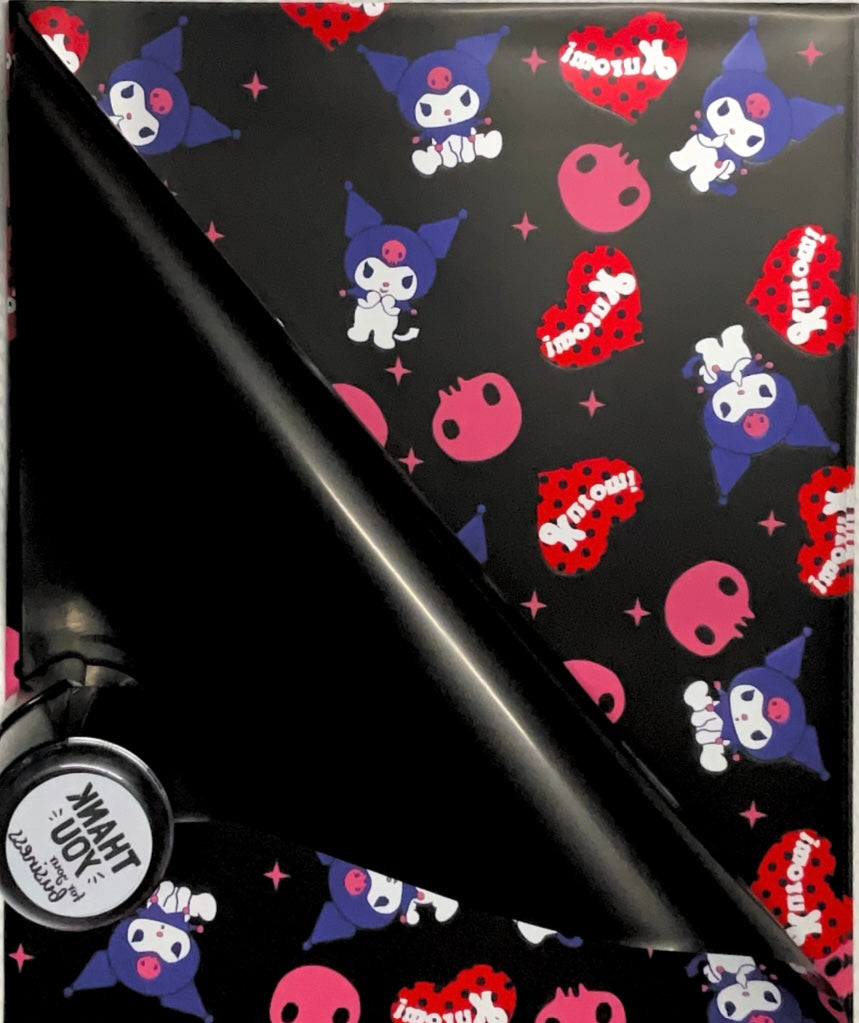 Kuromi Heart print Wrapping Paper