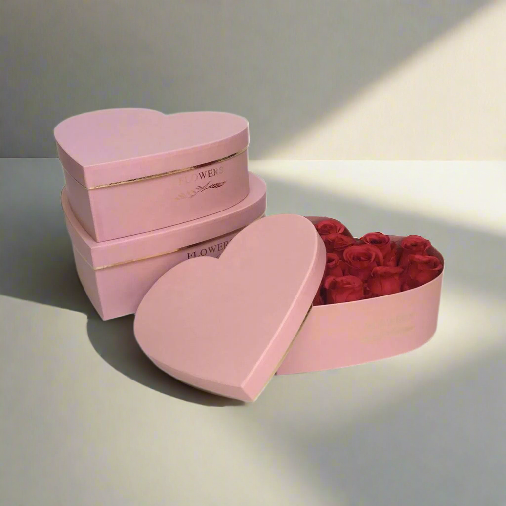 3-Piece Heart Shaped Box