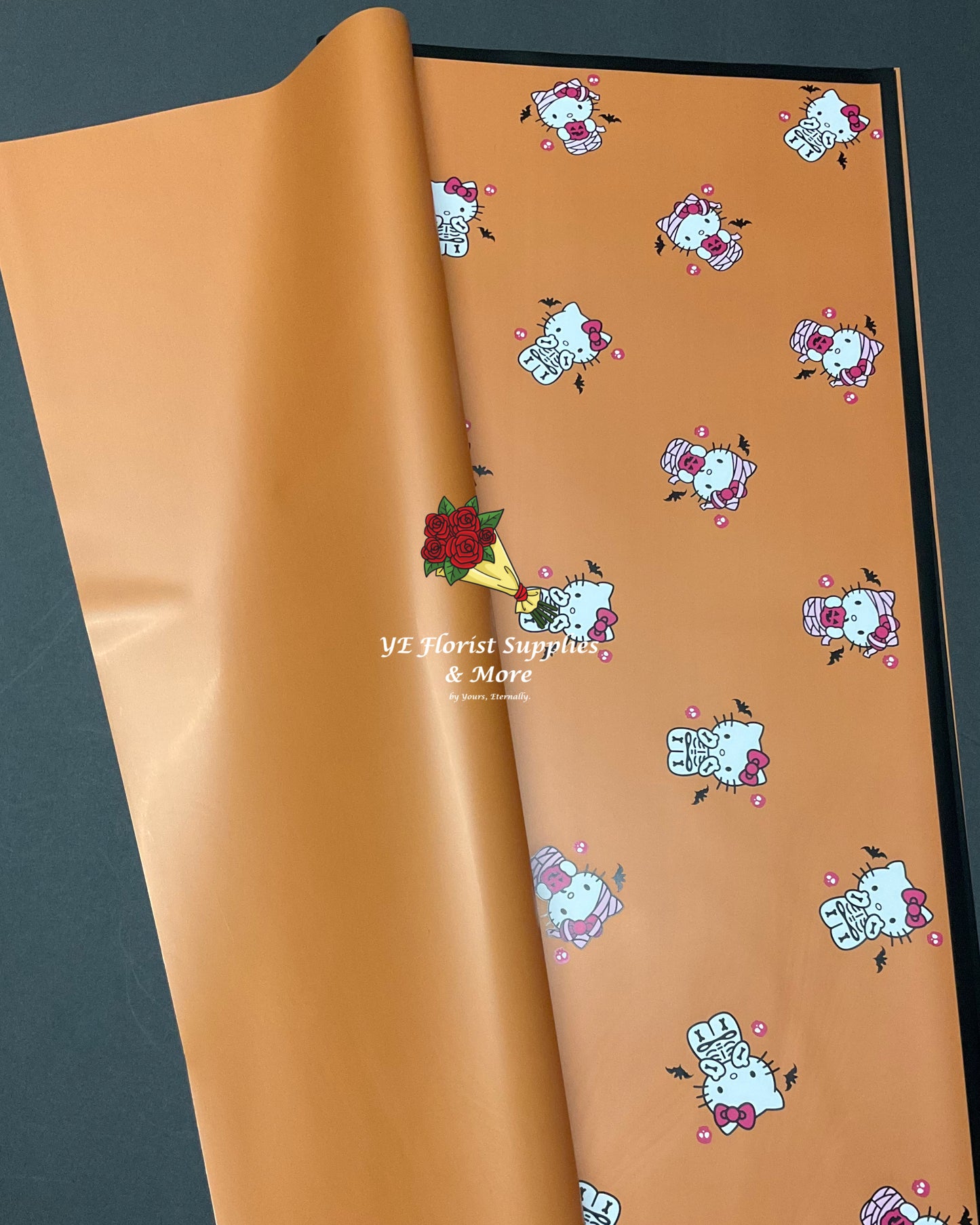 HK Halloween Solid Wrapping Paper
