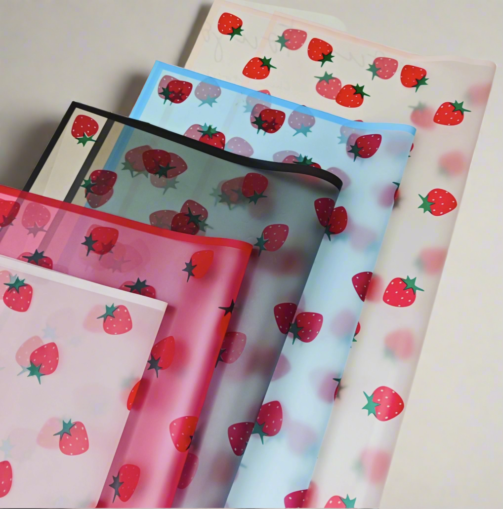 Strawberry Print Wrapping Paper