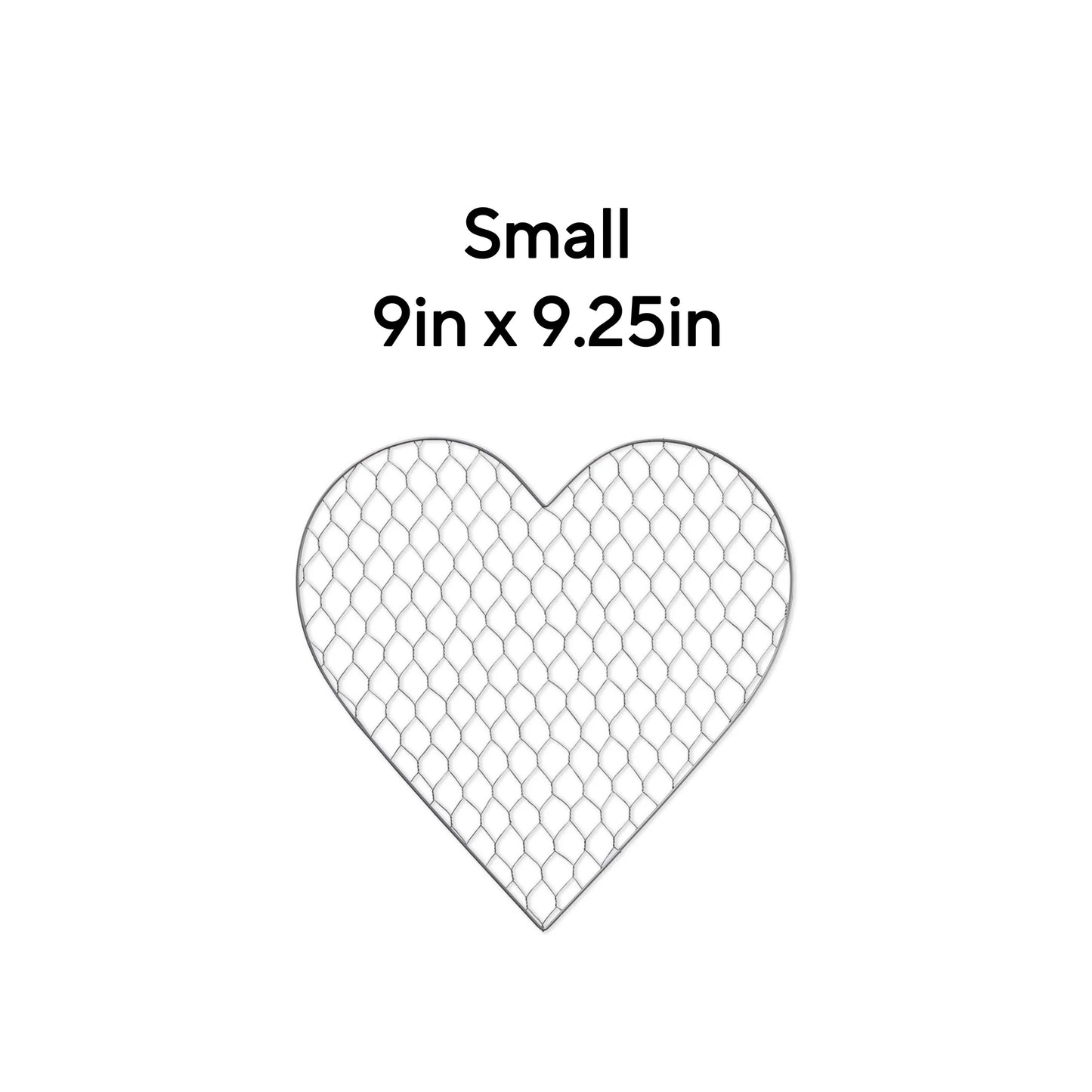 Heart Wire Net Wreath