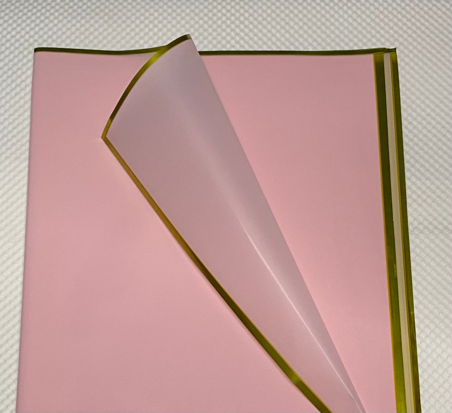 Gold chrome border glossy Wrapping Paper