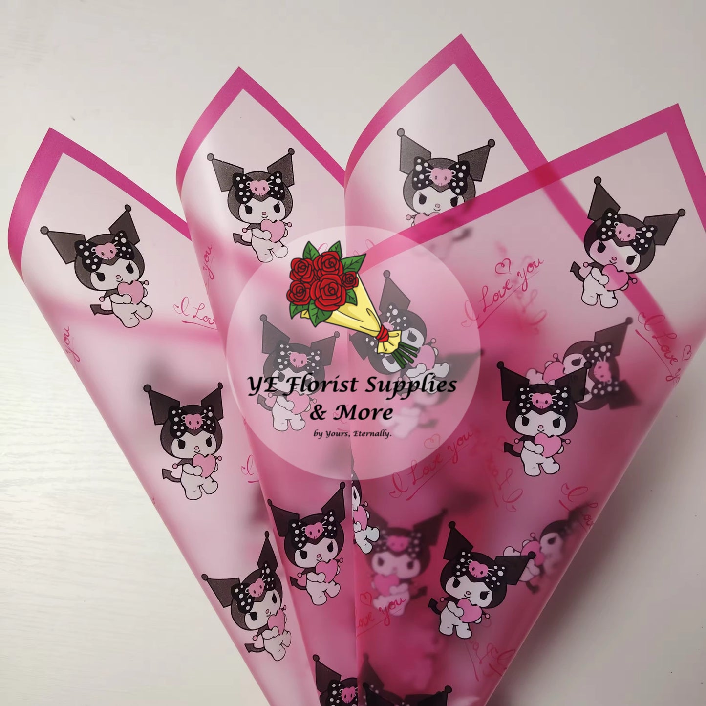 Kuromi "I Love You" Wrapping Paper