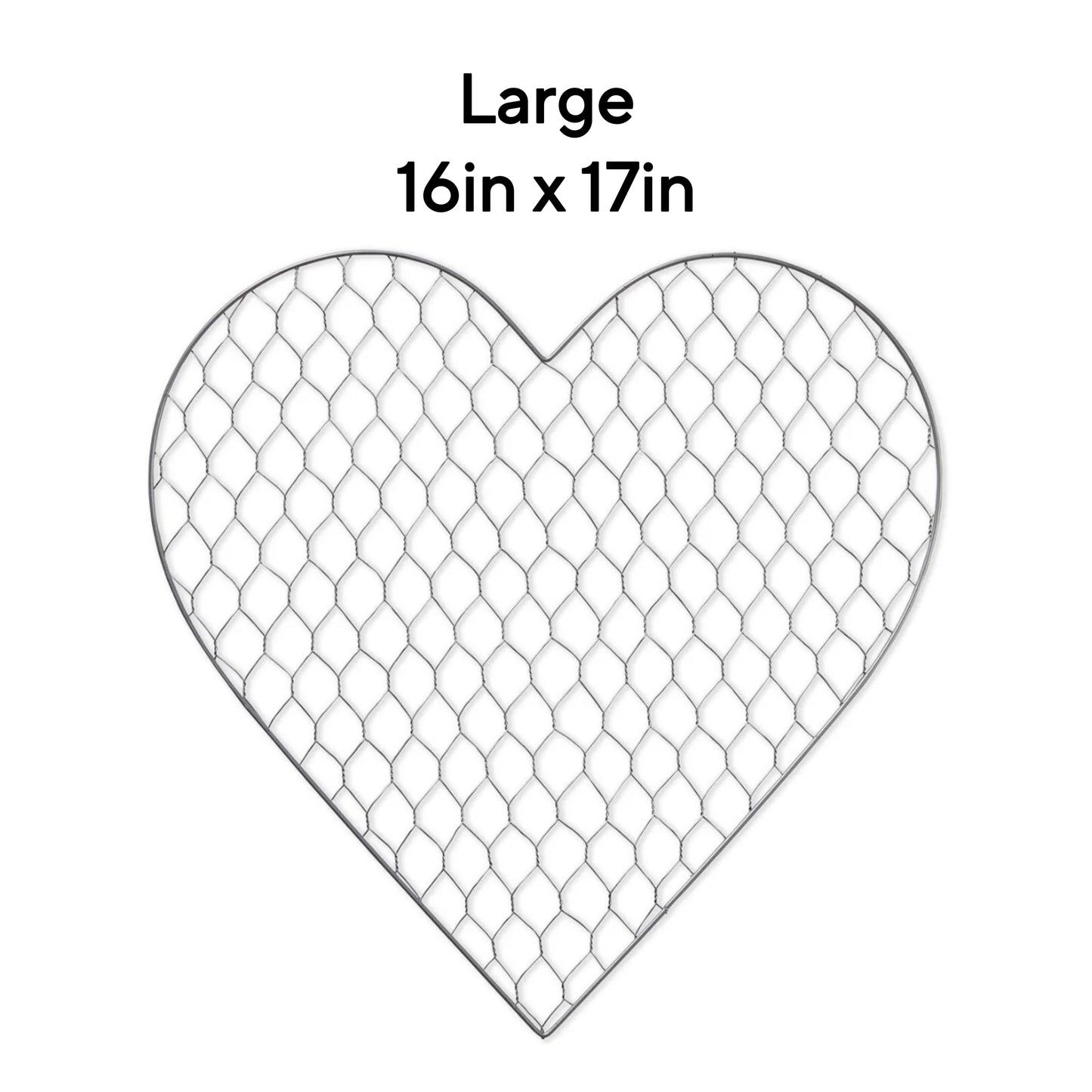 Heart Wire Net Wreath
