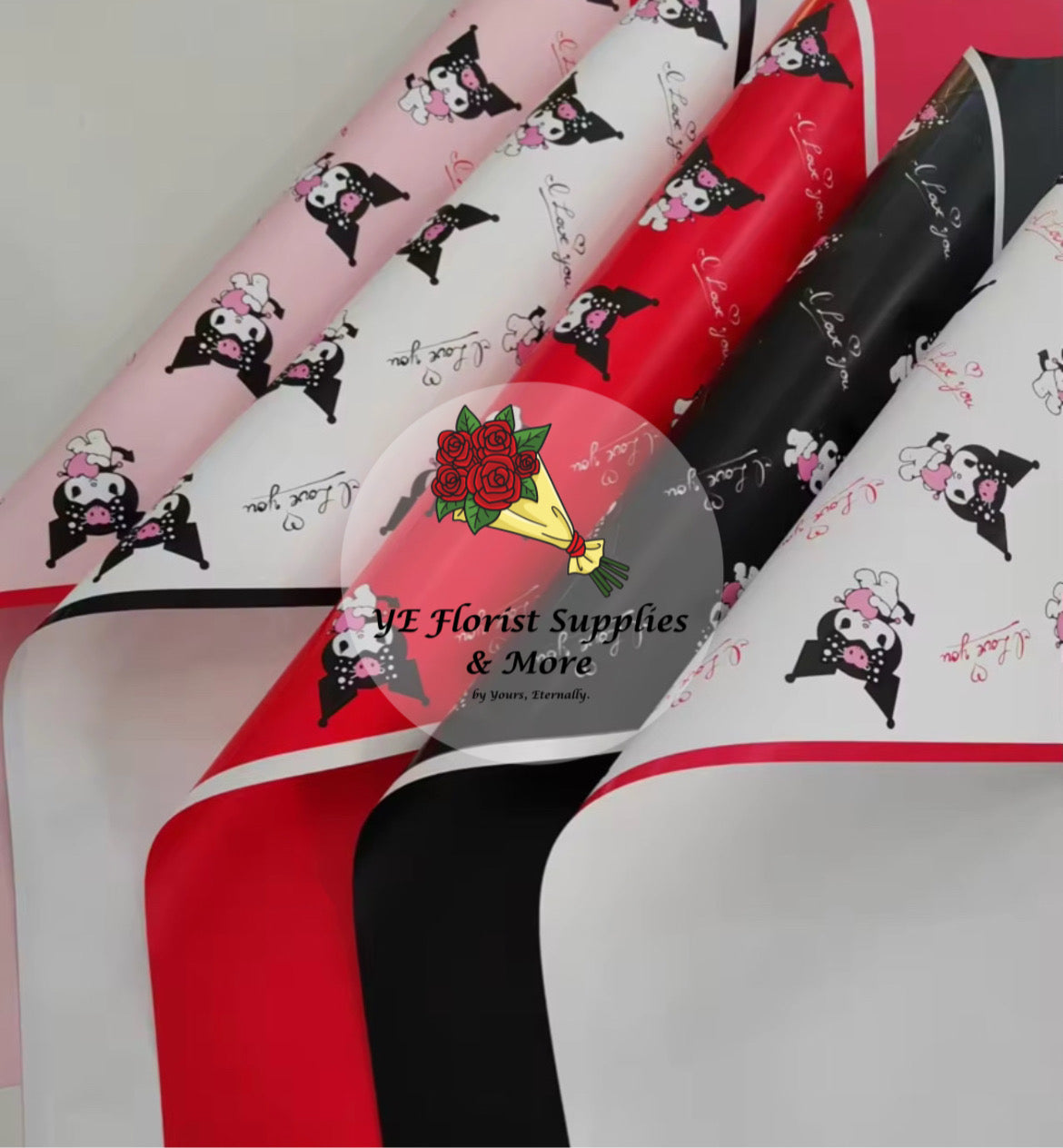 Kuromi "I Love You" Wrapping Paper