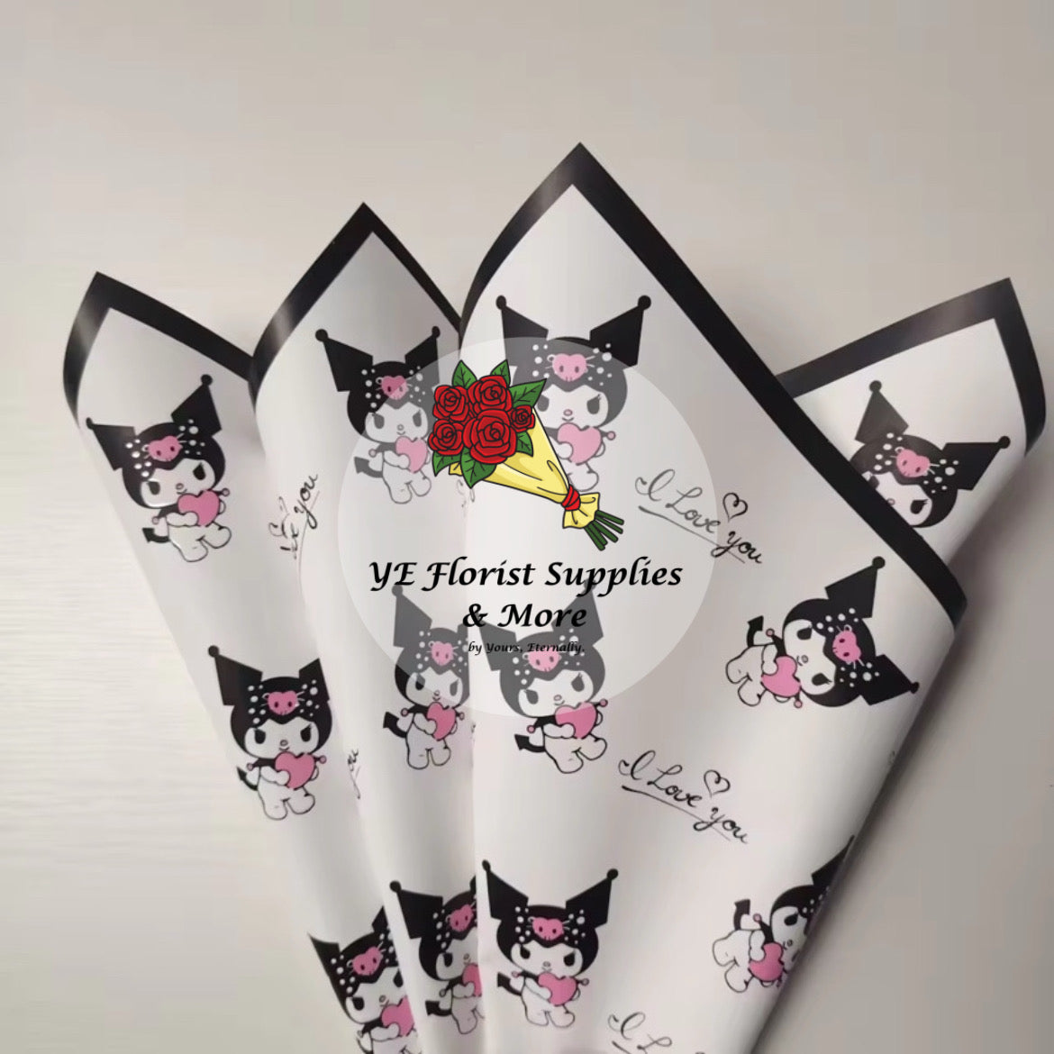 Kuromi "I Love You" Wrapping Paper