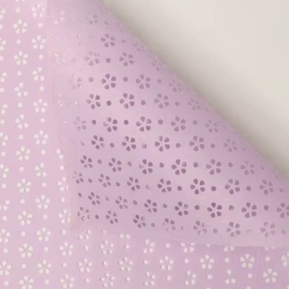 Carved Flower Print Wrapping Paper