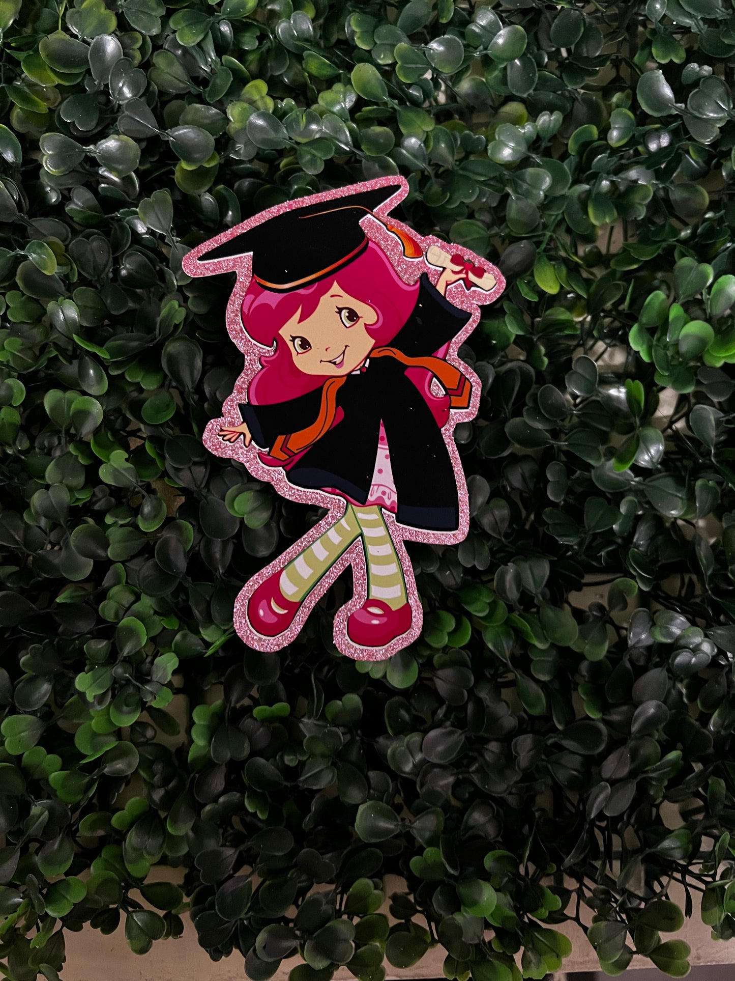 Strawberry Shortcake Graduation Topper