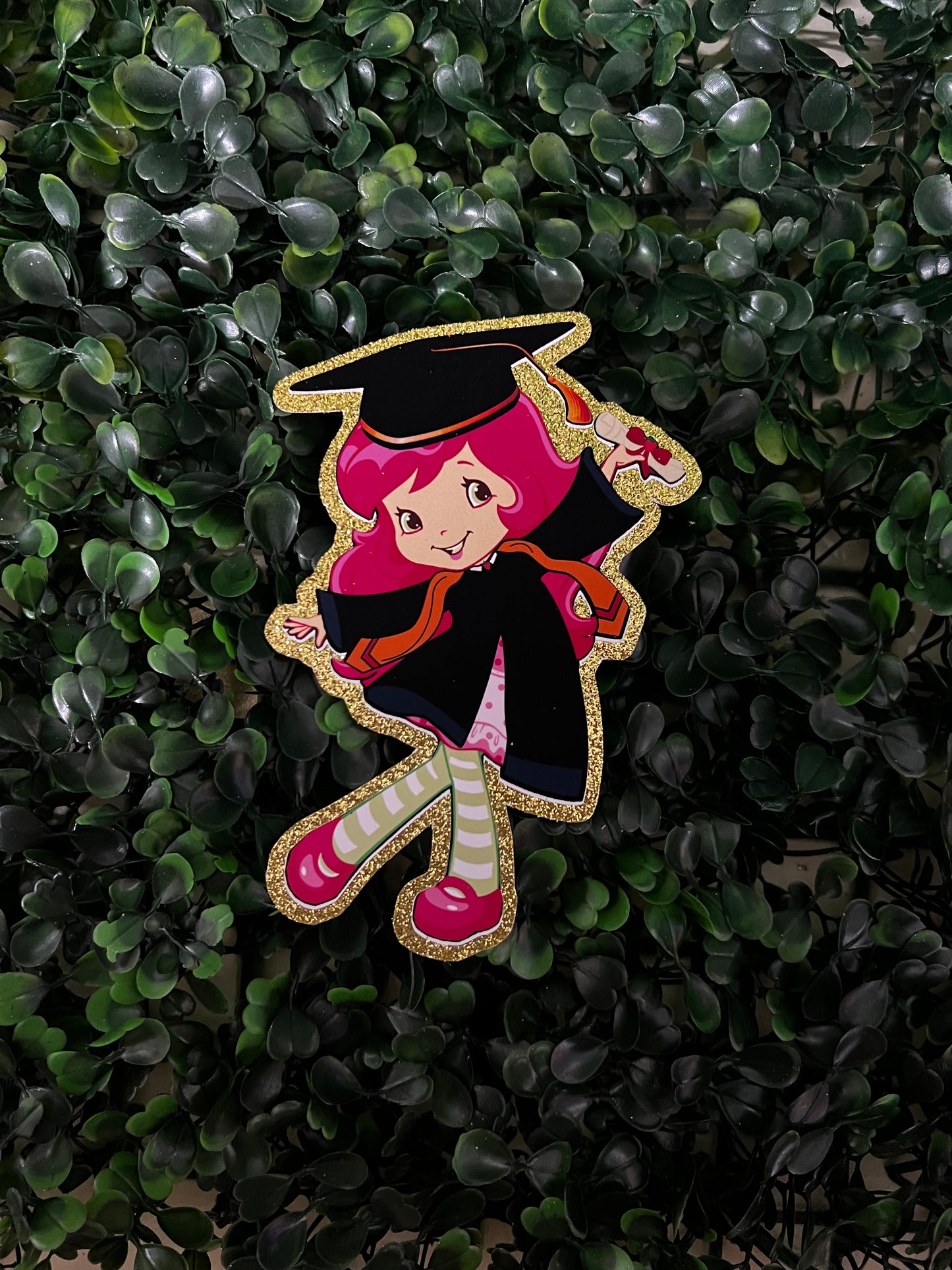 Strawberry Shortcake Graduation Topper