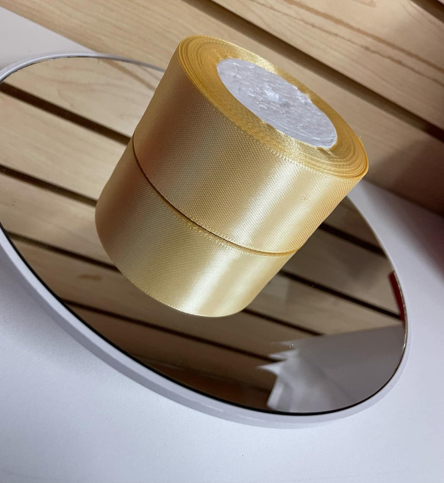 25 Yards Satin Ribbon, Single Face 1 1/2 inch