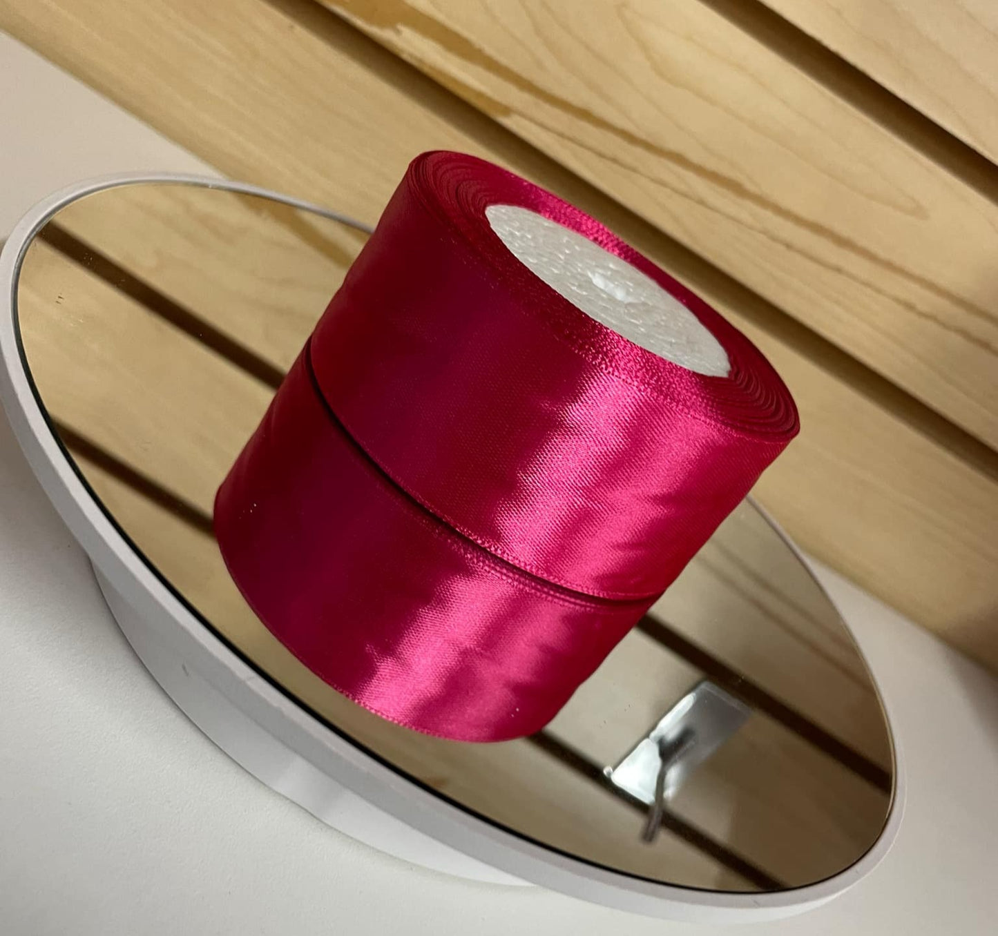 25 Yards Satin Ribbon, Single Face 1 1/2 inch