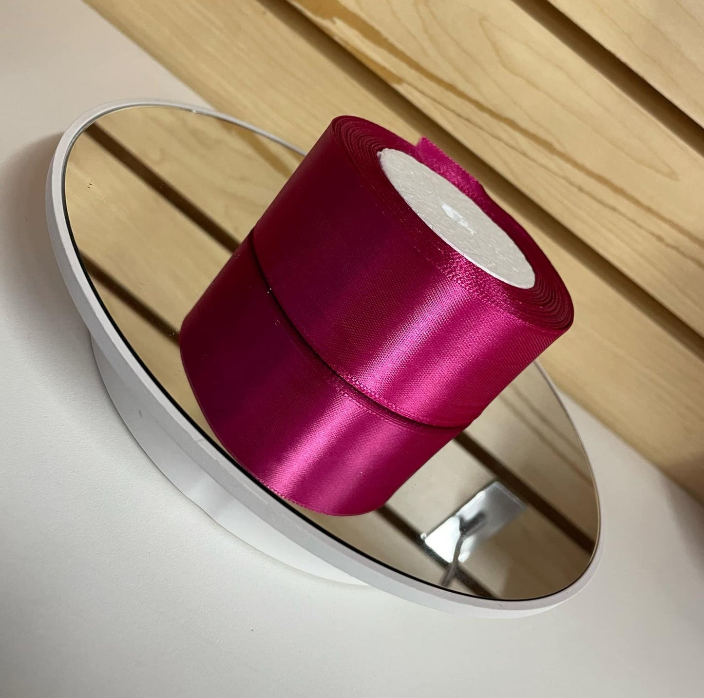 25 Yards Satin Ribbon, Single Face 1 1/2 inch