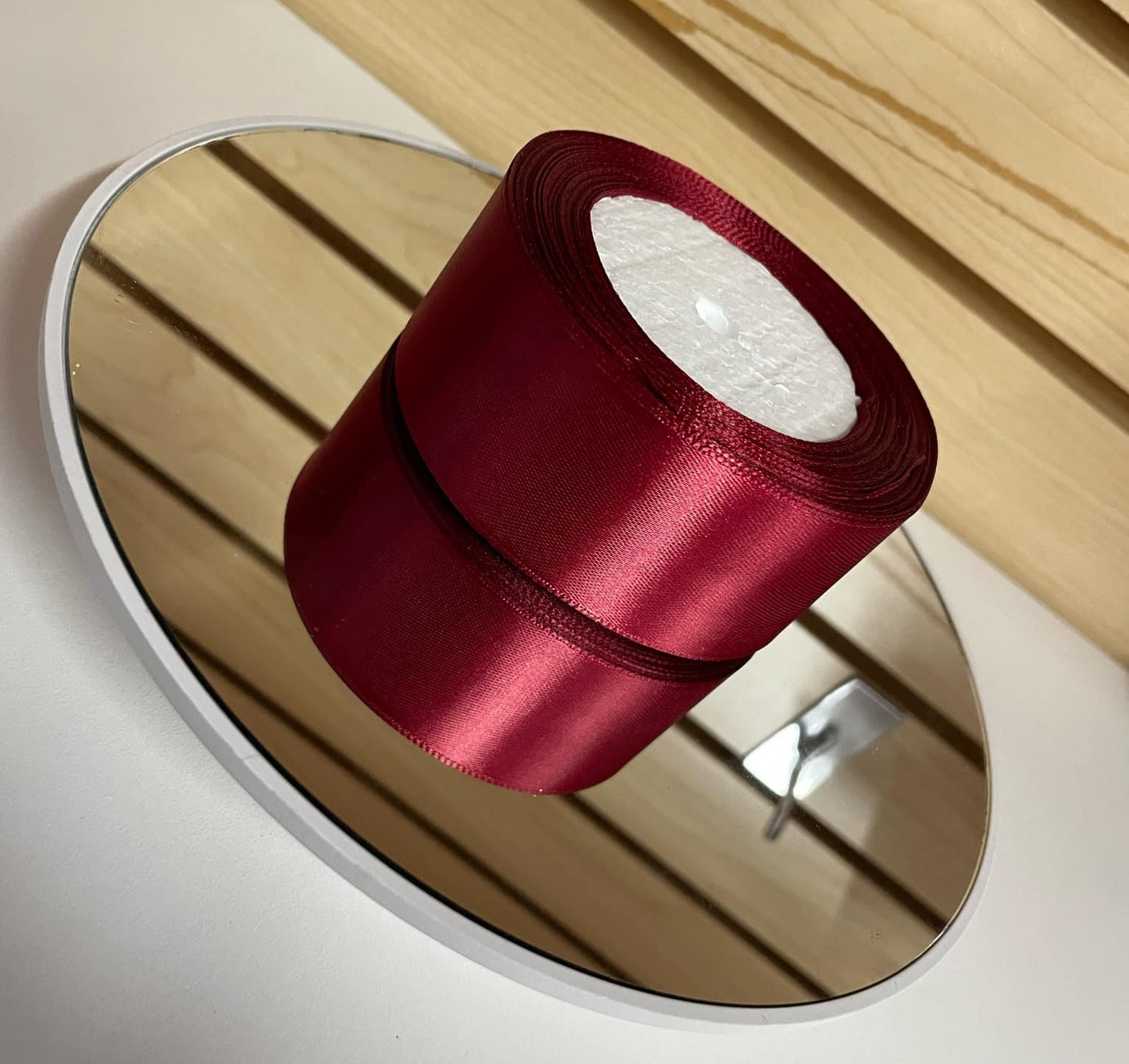 25 Yards Satin Ribbon, Single Face 1 1/2 inch