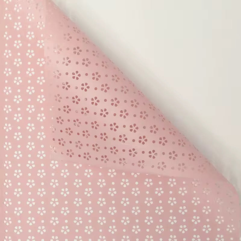 Carved Flower Print Wrapping Paper