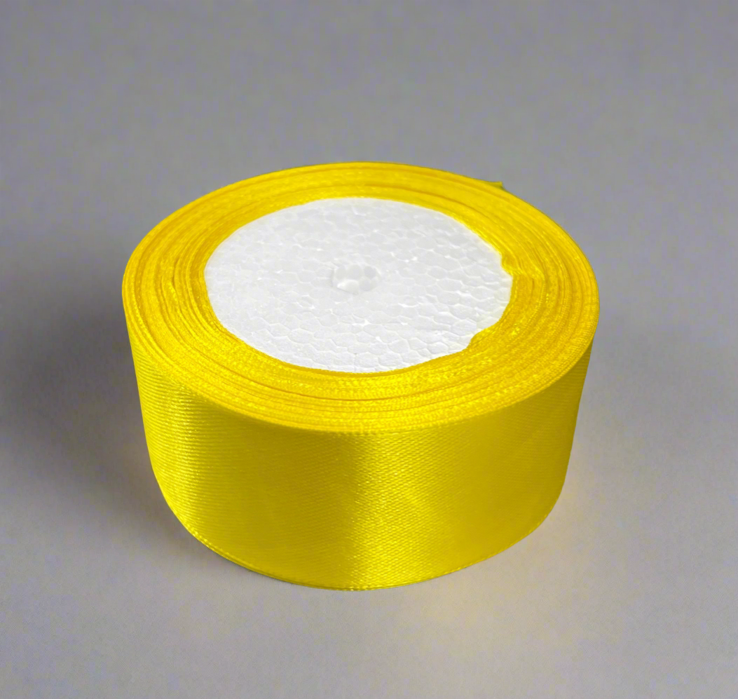 25 Yards Satin Ribbon, Single Face 1 1/2 inch
