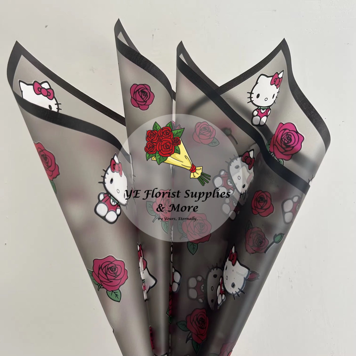 HK Rose print wrapping paper