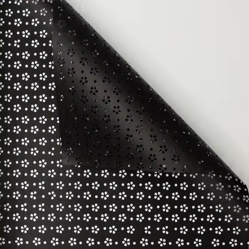 Carved Flower Print Wrapping Paper