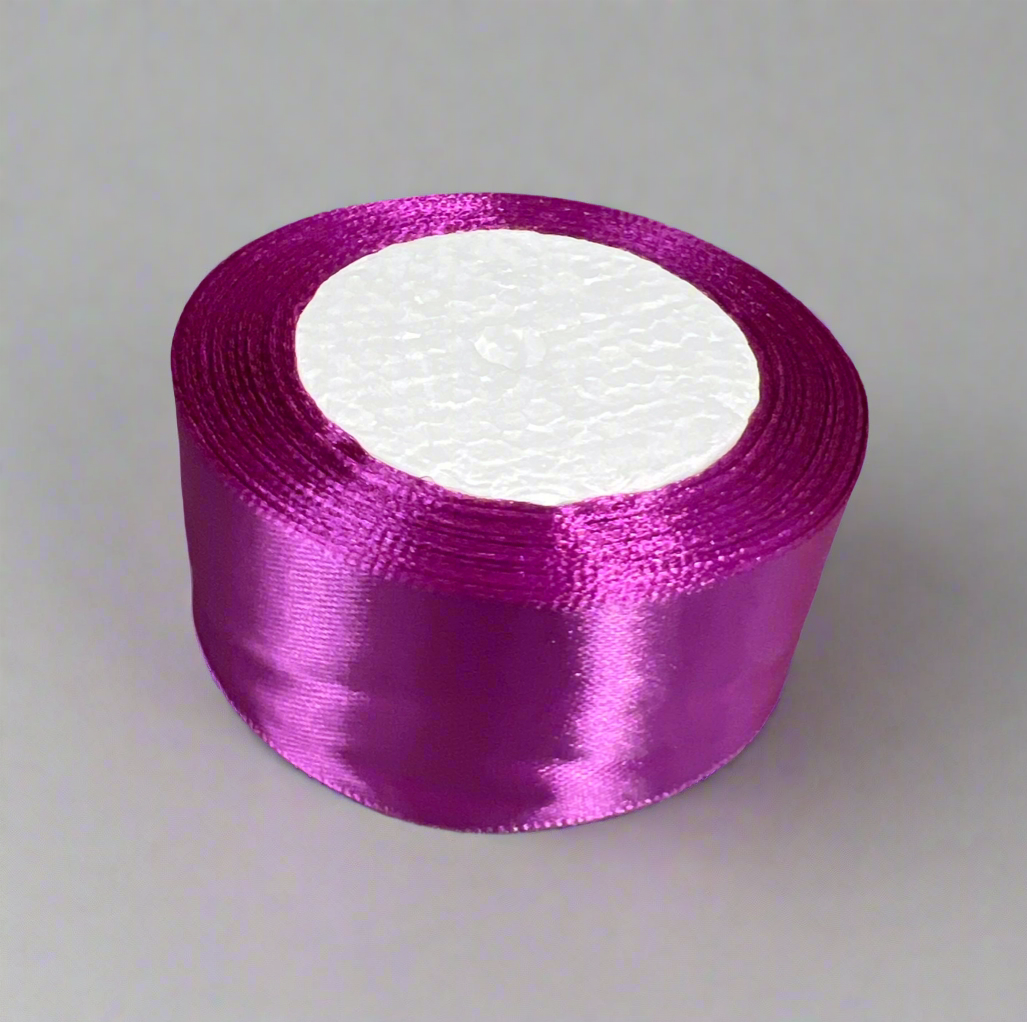 25 Yards Satin Ribbon, Single Face 1 1/2 inch