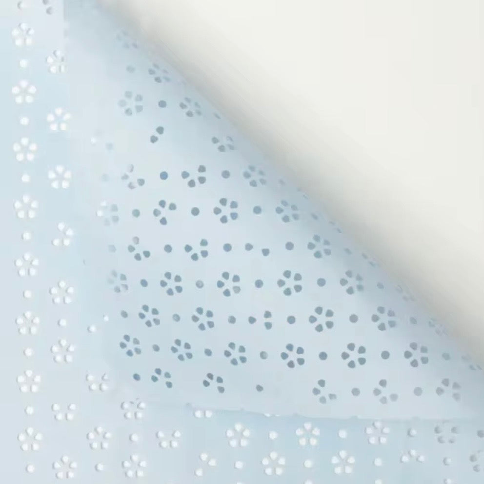 Carved Flower Print Wrapping Paper