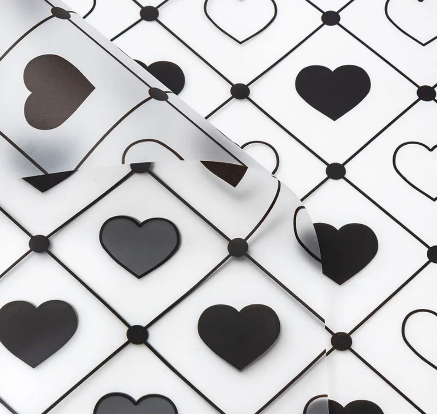 Frosted Hearts Wrapping Paper
