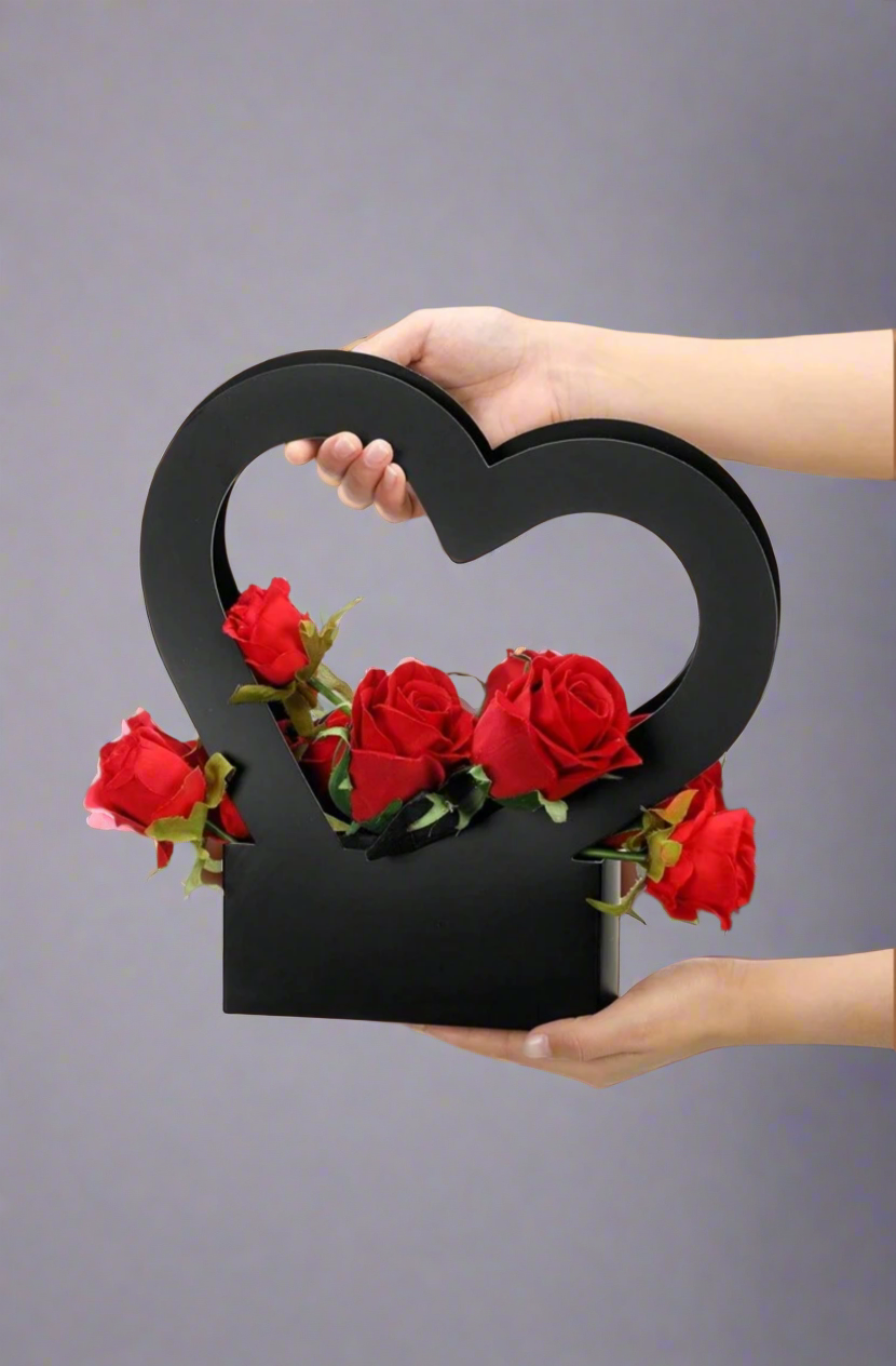 Heart Shape Handle Flower Box