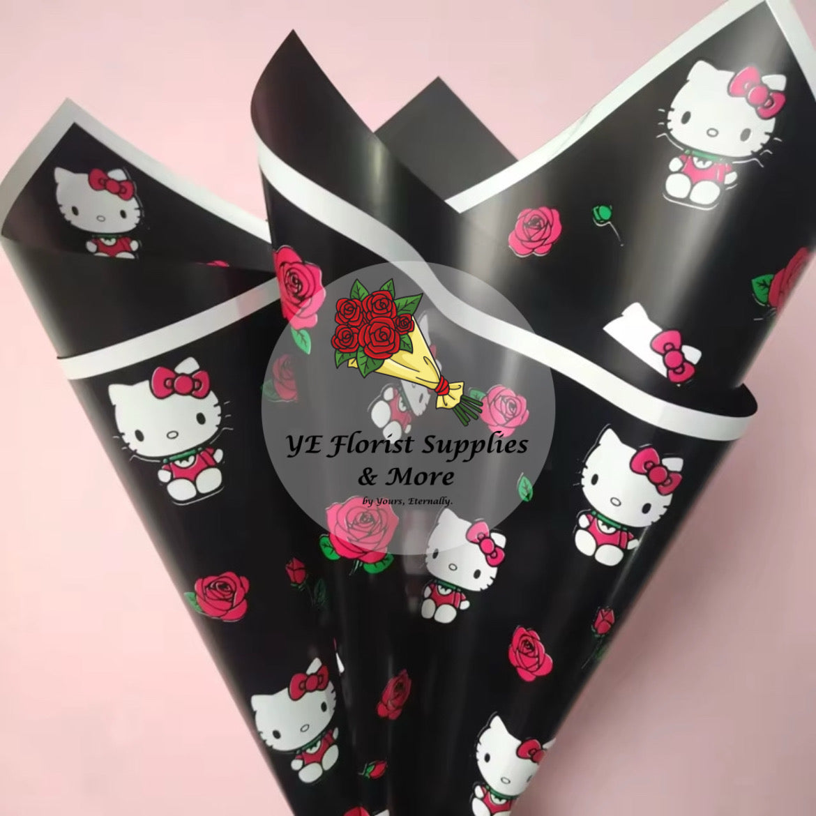 HK Rose print wrapping paper