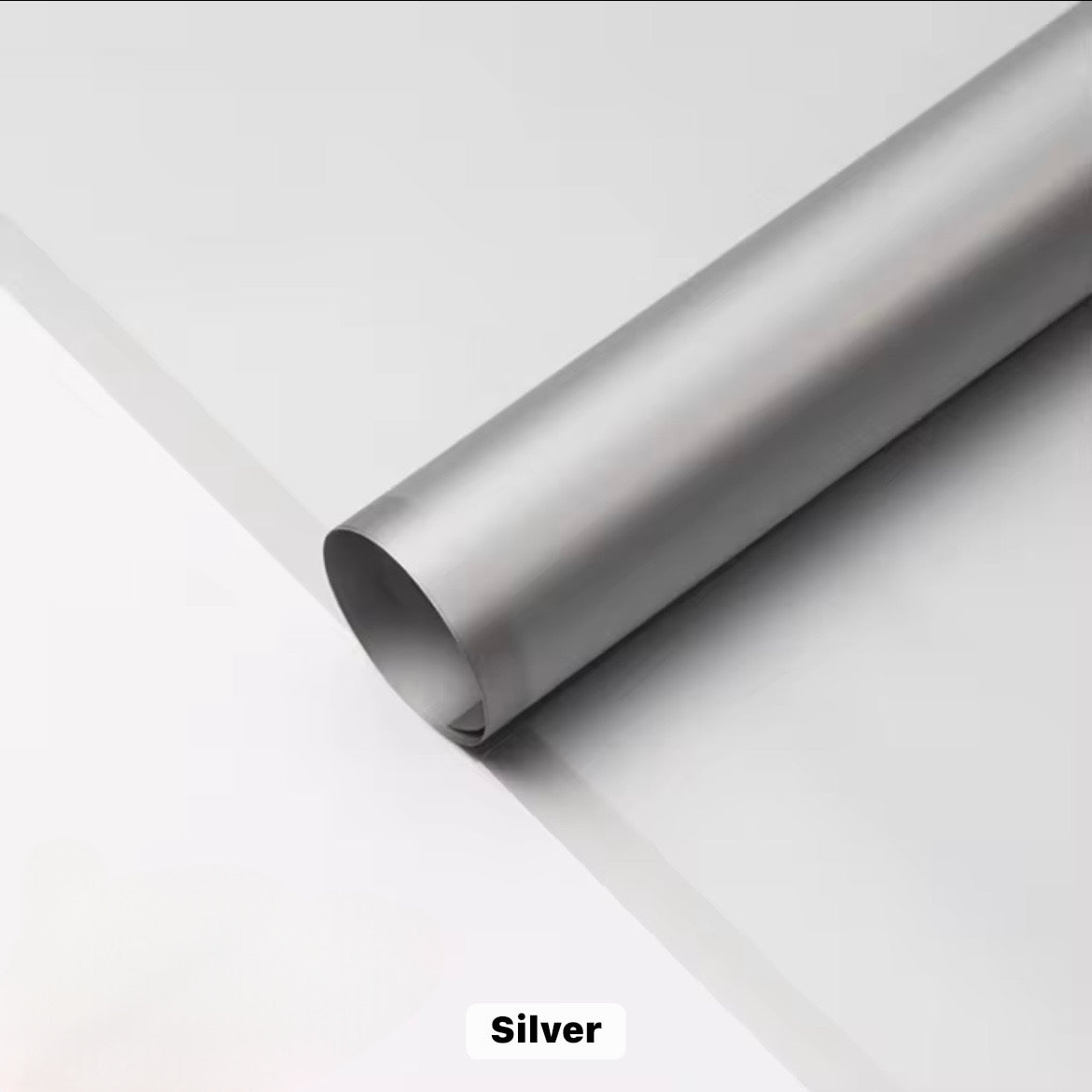 Solid Translucent With Matte Border Wrapping Paper