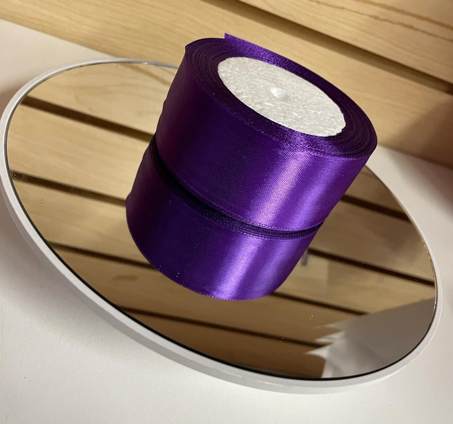 25 Yards Satin Ribbon, Single Face 1 1/2 inch
